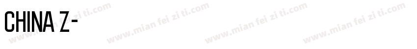 China Z字体转换